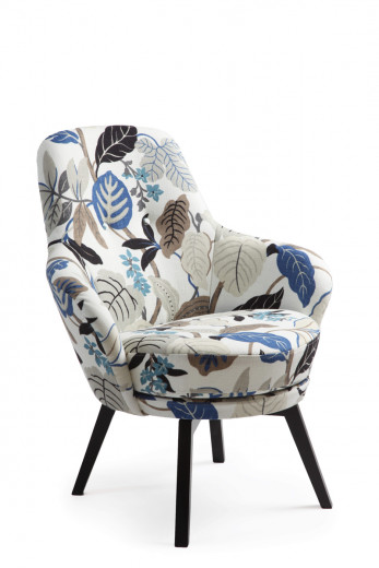 GAGA, Retro-Sessel, PARADIS Blue, drehbar